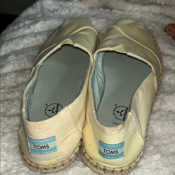 TOMS Light Yellow Espadrille Shoes - Picture 2 of 13
